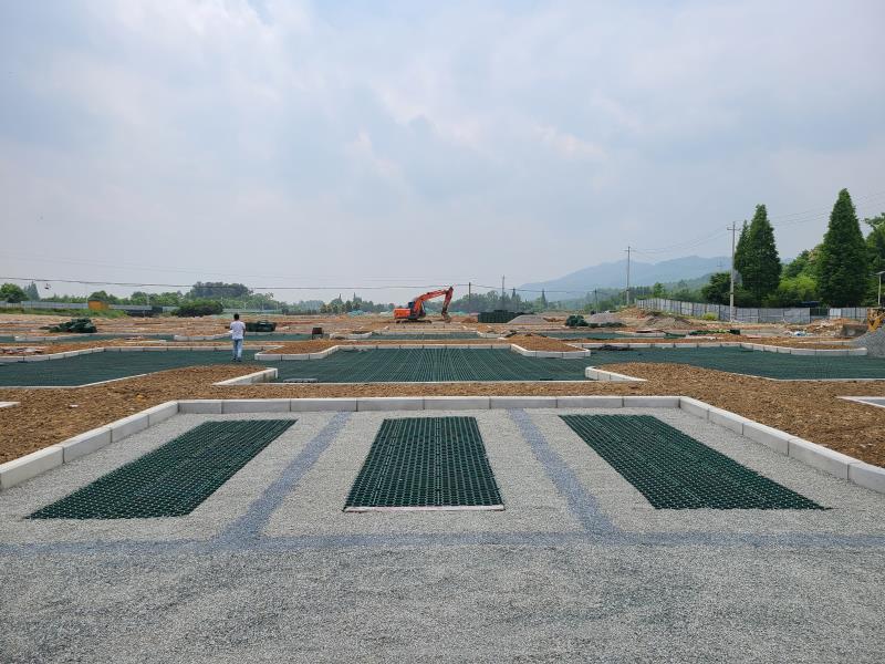 停車場植草格施工案例展示